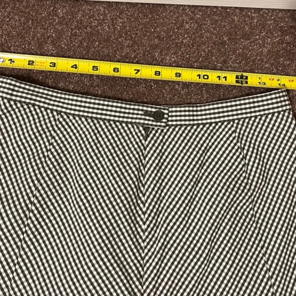 Brooks Brothers 346 Cotton Stretch Brown Checked Skirt, size 8 - Picture 4 of 8